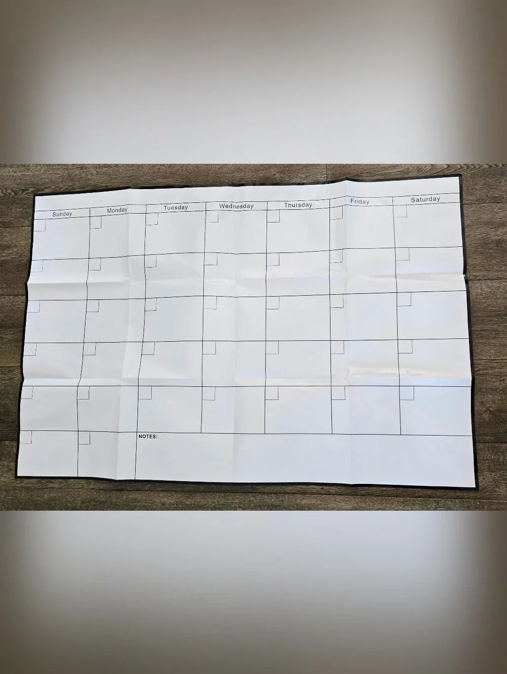 Large Reusable Dry Erase Monthly Wall Calendar 48